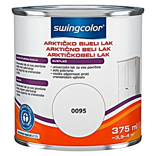 swingcolor Bijeli lak (Arktički bijele boje, Svilenkasti sjaj, 375 ml)