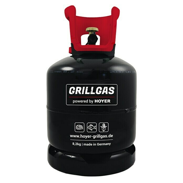 Hoyer Propangas-Flasche Grillgas ohne Füllung*Fassungsvermögen: 8,2 kg Front View