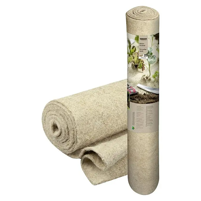 Windhager Unkrautmatte - L x B: 4 x 0,5 m - Eine Rolle Naturfaser-Unkrautmatte, ideal für den Garten. Das Produkt ist umweltfreundlich und schützt Pflanzen vor Unkraut.