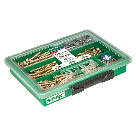Spax  Mehrzweckschrauben-Sortiment S mit Bits