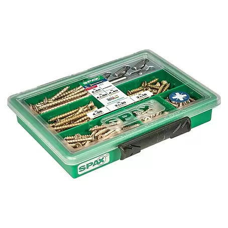 Spax  Mehrzweckschrauben-Sortiment S mit Bits