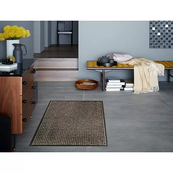 SCHÖNER WOHNEN-Kollektion Fußmatte Punkte - Anthrazit/Braun, 50 x 70 cm - Anwendungsbeispiel