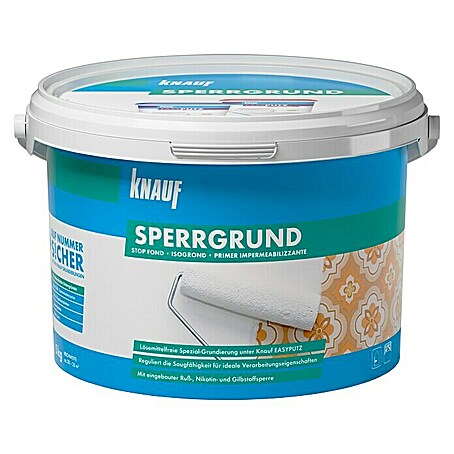 Knauf Sperrgrund (Weiß, 5 kg, Nikotin- und Fleckensperre)