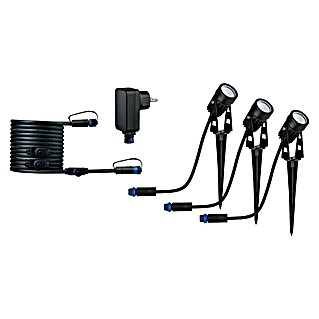 Paulmann Plug & Shine Set de luces de jardín LED (3 W, Estaca, Altura: 26 cm)