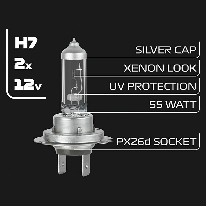 Formula 1® Hauptscheinwerfer-Lampen CL750 (H7, 2 Stk.) | BAUHAUS