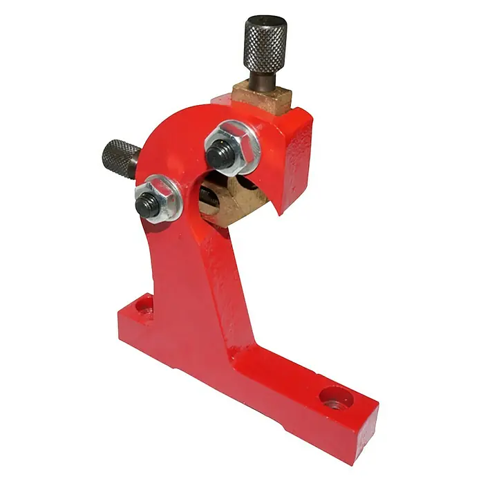 Rotwerk Lünette mitlaufend - Passend für: Rotwerk Drehmaschinen EDM 300 DS/350 DR/350 BL - Rote Uhrmacher-Reparaturwerkzeug-Vorrichtung zur Fixierung von Uhrenteilen bei Reparaturen. Professionelles Werkzeug für Uhrmacher.