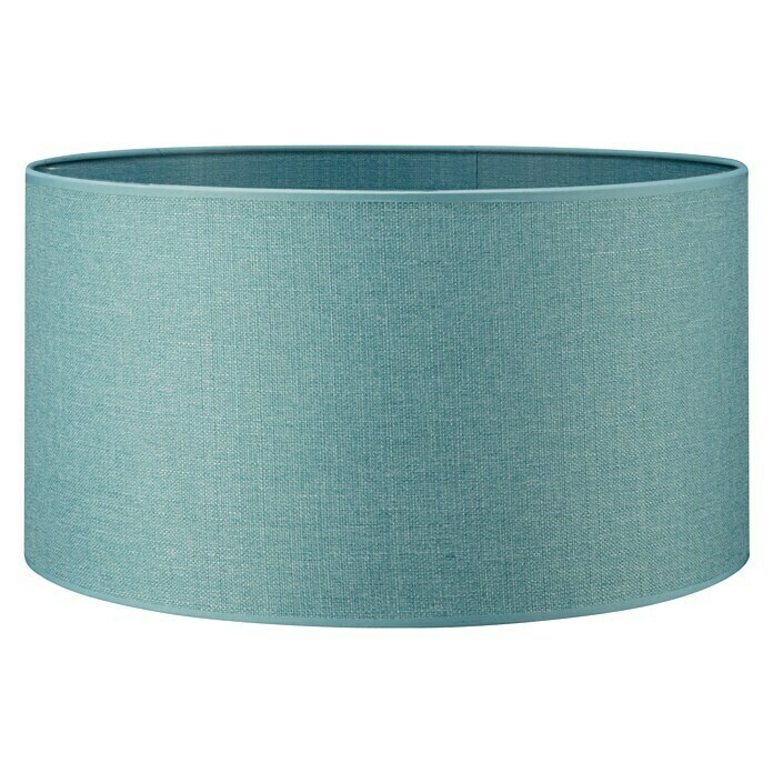 Home Sweet Home Lampenschirm Canvas (45 cm, Petrol, Baumwolle, Rund)