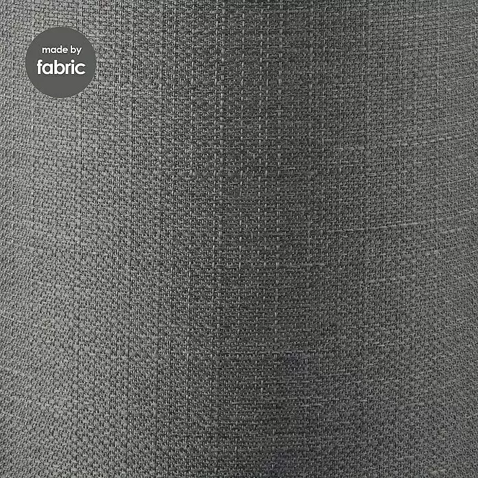 Home Sweet Home Lampenschirm Canvas - 20 cm, Sturmgrau, Baumwolle, Rund - Detailaufnahme