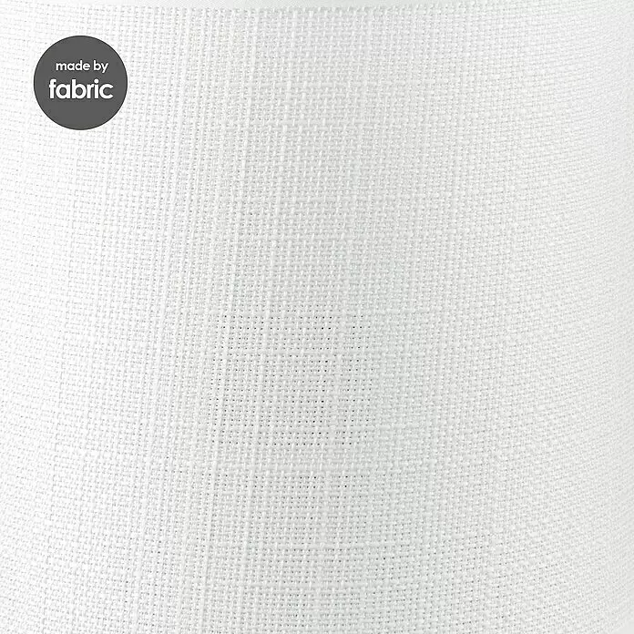 Home Sweet Home Lampenschirm Canvas - 20 cm, Schneeweiß, Baumwolle, Rund - Detailaufnahme