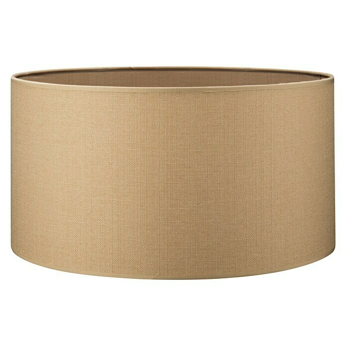 Home Sweet Home Lampenschirm Canvas (45 cm, Haselnussbraun, Baumwolle, Rund)