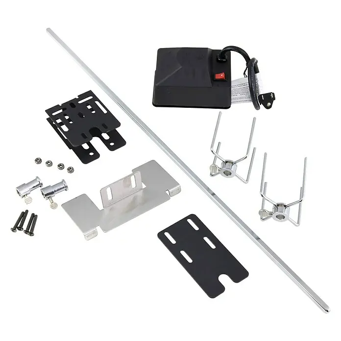 Char-Broil Drehspieß - Länge: 70 cm - Ein vielseitiges Rotisserie-Set mit Motor, Spieß, Klammern und Montageteilen, ideal für Grillbegeisterte.
