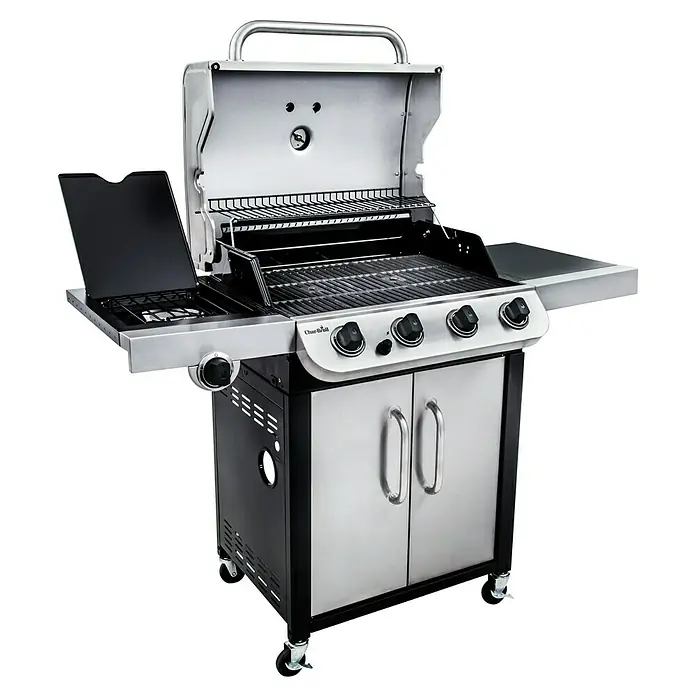 Char-Broil Gasgrill Convective 440 S - Grillfläche (B x T): 65 x 47 cm, 10,5 kW, Anzahl Brenner: 4 - Der Char-Broil Gasgrill mit Seitenbrenner bietet großzügigen Grillbereich, robuste Konstruktion und praktische Extras.