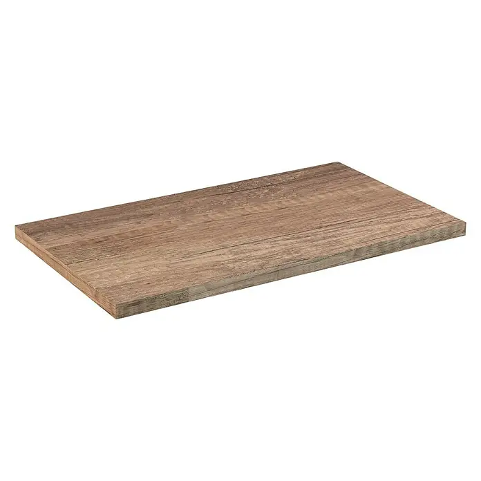 Artysan Encimera para lavabo Top - L x An x Al: 46 x 81 x 3 cm, Nebraska - En la imagen se muestra una tabla de estante de madera, perfecta para personalizar muebles y añadir almacenamiento a cualquier habitación.