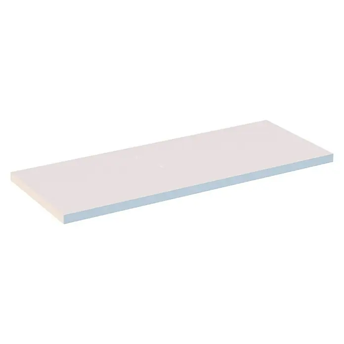 Artysan Encimera para lavabo Top - L x An x Al: 40 x 101 x 3 cm, Blanco seda - Estante blanco rectangular con un diseño minimalista, perfecto para la decoración moderna.