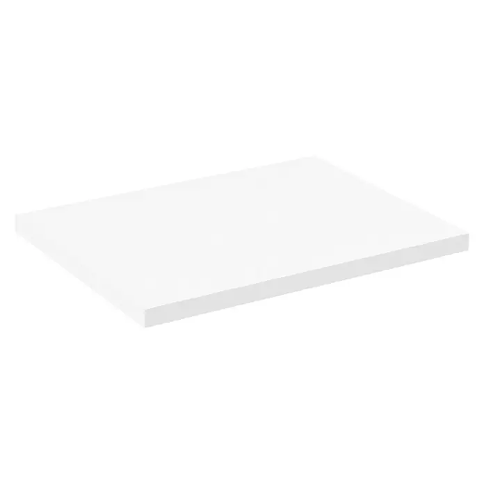 Artysan Encimera para lavabo Top - L x An x Al: 46 x 61 x 3 cm, Blanco seda - Esta toma presenta una elegante mesa blanca. La mesa tiene un aspecto simple y moderno, ideal para una variedad de usos en la oficina o en casa.