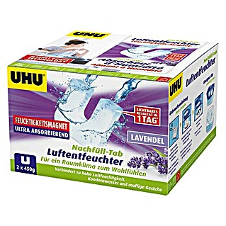 UHU Luftentfeuchter-Tabs Ambiance Magnet-Tabs (Lavendel, 2 Stk. x 450 g)