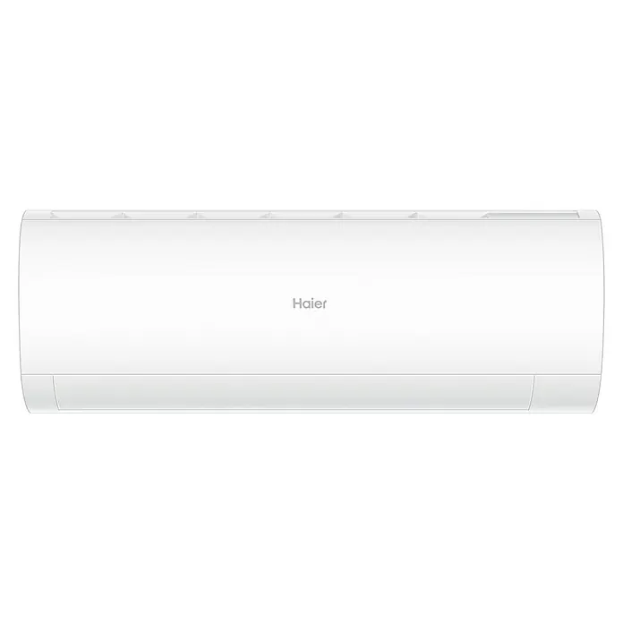 Haier Aire acondicionado Inverter Perla - 5.000 W, 5.200 W, 45 m², Blanco - Aquí hay un aire acondicionado Haier diseñado para mantener una temperatura interior agradable. La unidad es blanca y tiene un diseño moderno.