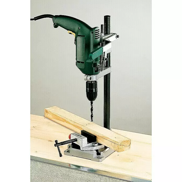 Wolfcraft Bohrmaschinenhalter - L x B x H: 160 x 230 x 500 mm, Hub: 60 mm - Anwendungsbeispiel