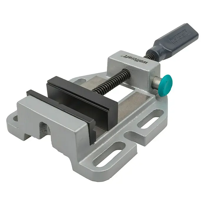 Wolfcraft Mordaza de sujeción - Anchura de sujeción: 80 mm - Un tornillo de banco Wolfcraft, ideal para trabajos de taller, preciso y robusto para diversas aplicaciones.