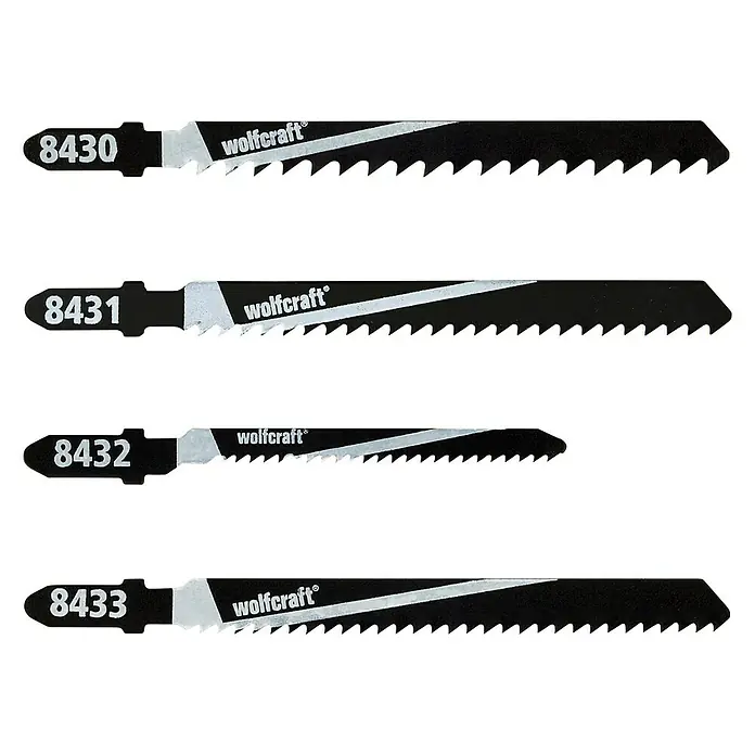 Alpha Tools Stichsägeblatt-Set - 10 -tlg., T-Schaft - Wolfcraft Stichsägeblätter-Set für präzise Schnitte in verschiedenen Materialien. Ideal für Heimwerker und Profis.