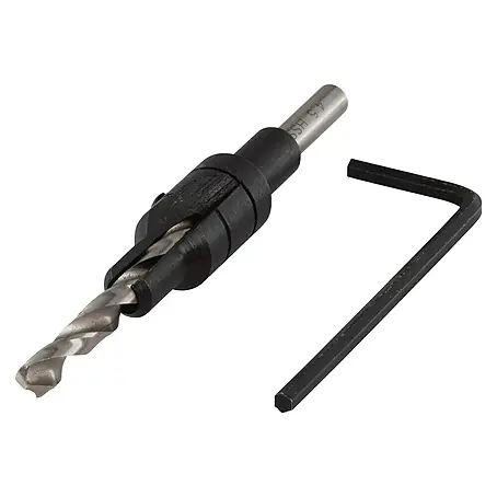 Wolfcraft  Broca para madera con avellanador 4,5 - 11 mm
