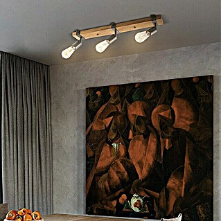 Home Sweet Home Deckenleuchte Denton (10 W, L x B x H: 60 x 9 x 14 cm, Hellbraun, E27)
