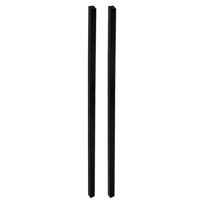 Diamond Doors Black Edition Griffstangenpaar Linea 49011 - Aluminium, Länge: 260 mm - Zwei elegante, schwarze Säulen, die durch ihr schlichtes Design bestechen und eine moderne Note verleihen.