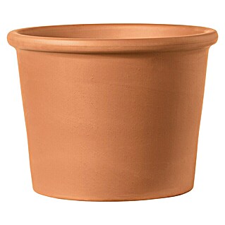 Deroma Pflanztopf Bordato (Außenmaß (Ø x H): 43 x 32,2 cm, Naturmaterialien, Klinkerrot)