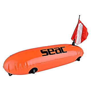 Seac Sub Boya salvavidas con banderín (L x An: 170 x 23 cm, Naranja)