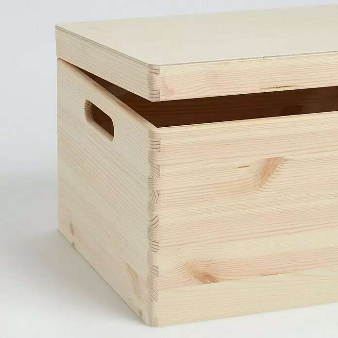 Zeller Present Holzkiste - L x B x H: 40 x 30 x 23 cm, Holz - Detailaufnahme