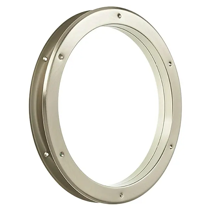 Mottez Bullauge - Metall, Silber, Optik Glas: Klarglas, Durchmesser: 39 cm - Silberner Bullauge-Rahmen.