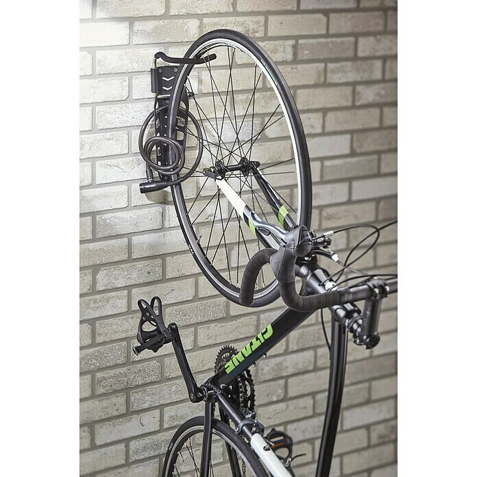 Mottez Fahrrad-Wandhalter XLL x B x H: 18 x 14 x 36 cm, Traglast: 20 kg Use Shot