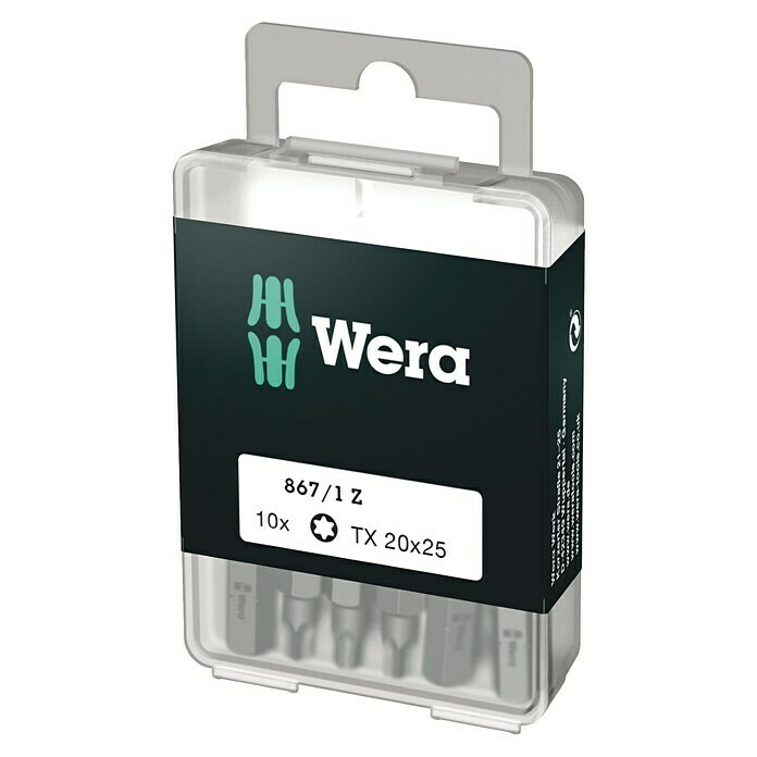 Wera Bit-Box 867/1 ZTX 20, 10 -tlg. Diagonal View