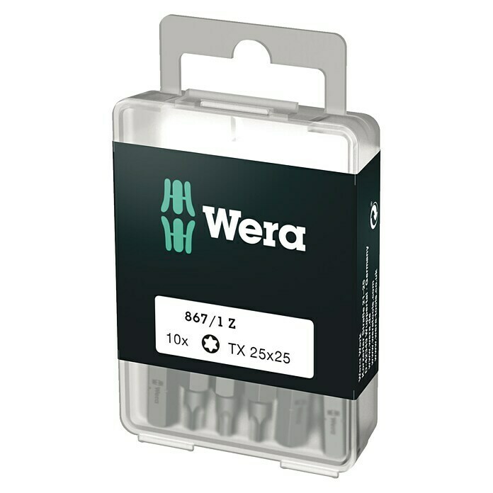 Wera Bit-Box 867/1 ZTX 25, 10 -tlg. Diagonal View