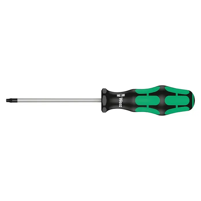 Wera Kraftform Plus Schraubendreher 367 TORX® - TX 20, Klingenlänge: 100 mm - Wera Schraubendreher mit Torx-Profil und ergonomischem Griff für komfortables Schrauben in verschiedenen Anwendungen.