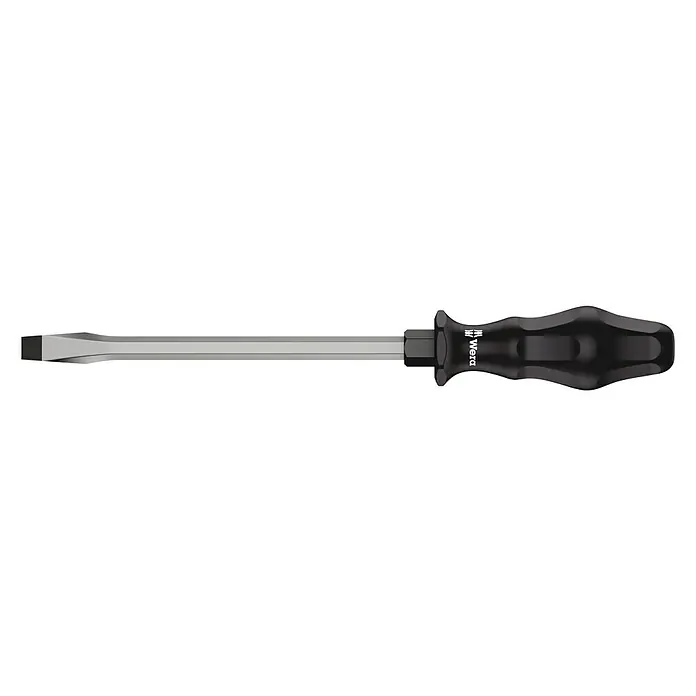 Wera Kraftform Plus Schraubendreher 932 A - SL 2 x 12 mm, Klingenlänge: 200 mm - Wera Schlitz-Schraubendreher: Zuverlässiges Werkzeug für präzise Schraubarbeiten mit ergonomischem Griff für hohen Komfort und effiziente Kraftübertragung.