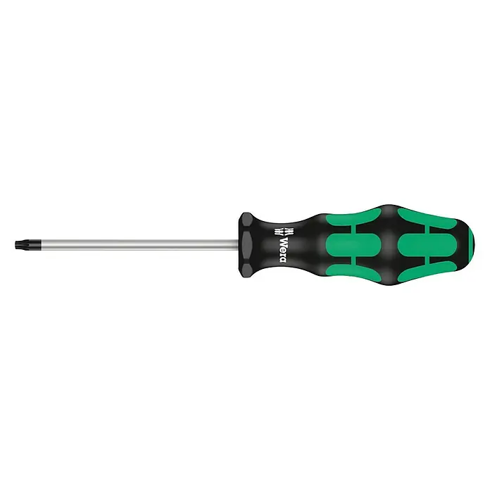 Wera Kraftform Plus Schraubendreher 367 TORX® - TX 25, Klingenlänge: 100 mm - Wera Schraubendreher mit Torx-Profil, ideal für präzise Schraubarbeiten, mit ergonomischem Griff für hohen Komfort und sicheren Halt.