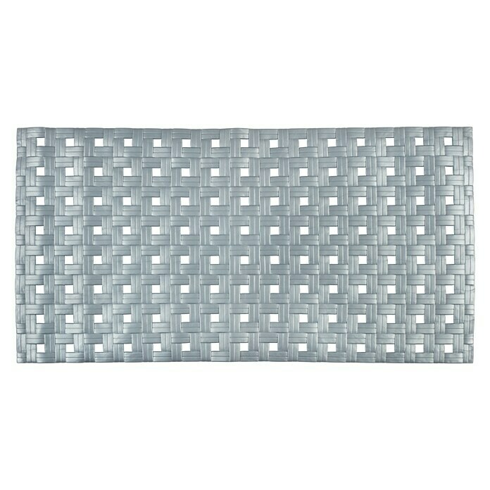 Badewanneneinlage Basky72 x 37 cm, PVC, Silber Front View