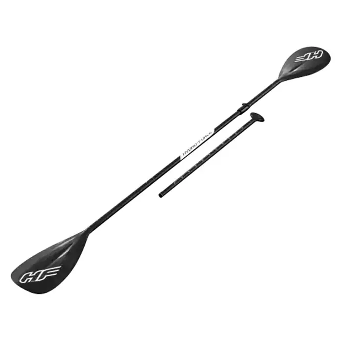 Bestway Hydro Force Paddle surf White Cap - L x An x Al: 305 x 84 x 12 cm, Carga útil: 120 kg, Hinchable, Gris - En la imagen se muestra una pala de kayak Hydro Force, un accesorio esencial para los amantes del kayak. Ideal para remeros de todos los niveles.