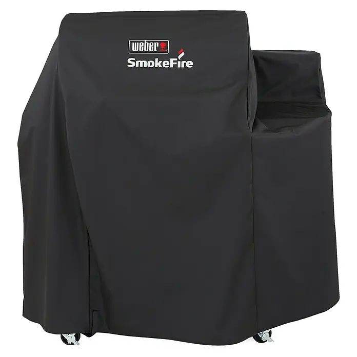 Weber Premium Grill-Schutzhülle - Passend für: Weber Pelletgrill Smokefire EX4 GBS, Kunststoff - Eine schwarze Weber SmokeFire Grillabdeckung schützt Ihren Grill vor Witterungseinflüssen und hält ihn sauber.