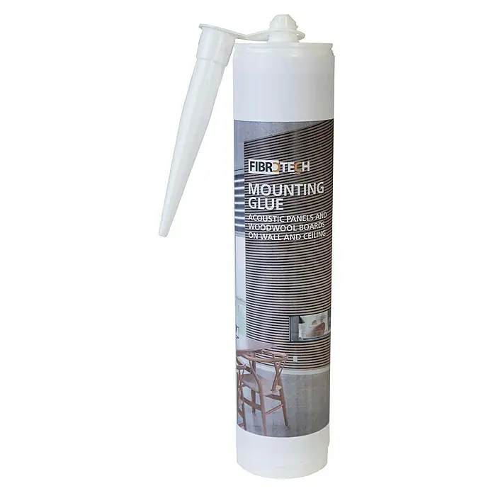 FibroTech Montagekleber - 300 g - Eine Tube Fibrotech Montagekleber, ideal für Akustikpaneele und Holzbetonplatten an Wänden und Decken.