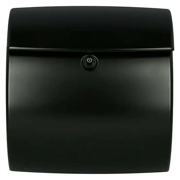 Burg-Wächter Wandbriefkasten Kiel - L x B x H: 38 x 17,8 x 40 cm, Schwarz, Kunststoff, Öffnungsstopp - Schwarzer, abschließbarer Briefkasten für sichere Postzustellung. Optimaler Schutz für Ihre Briefe und kleinen Pakete.
