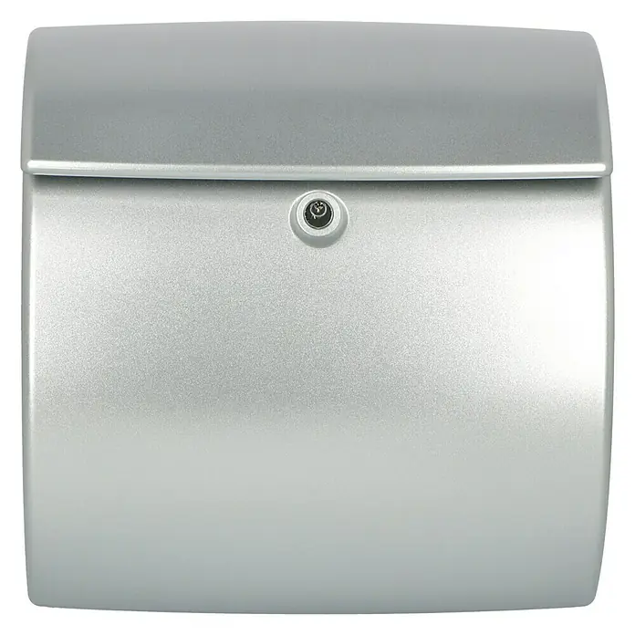 Burg-Wächter Wandbriefkasten KielL x B x H: 38 x 17,8 x 40 cm, Silber, Kunststoff, Öffnungsstopp - Silberner, abschließbarer Briefkasten für den Außenbereich, ideal für die sichere Postzustellung.