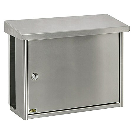 Burg-Wächter Wandbriefkasten Hanseatic (L x B x H: 43,6 x 17,5 x 34,2 cm, Nickel, Edelstahl)