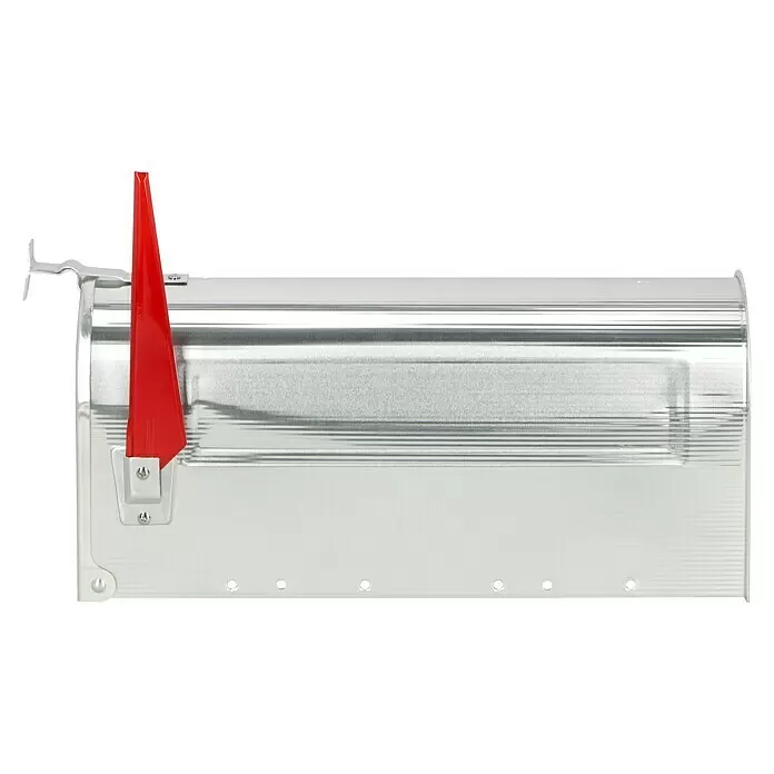 Burg-Wächter Wandbriefkasten U.S.-Mailbox 892 - L x B x H: 48 x 17 x 22 cm, Aluminiumfarben, Aluminium - Anwendungsbeispiel