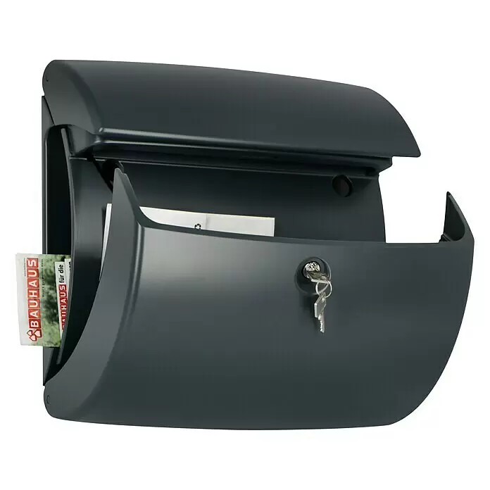 Burg-Wächter Wandbriefkasten Pearl 886 - L x B x H: 17,8 x 38 x 40 cm, Granit, Kunststoff, Zeitungsfach - Anwendungsbeispiel
