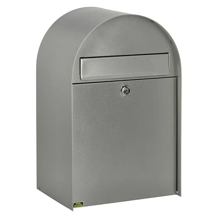 Burg-Wächter Wandbriefkasten Nordic 3680 - L x B x H: 30 x 22,2 x 47,5 cm, Silber, Edelstahl, Öffnungsstopp - Der Burg Wächter Briefkasten in Silber ist eine stilvolle und sichere Option für Ihre Post.