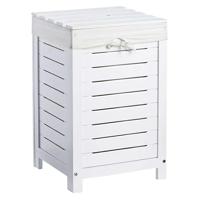 Panier De Rangement Tissu Gris 42x36cm OXFORD | Maisons Du Monde