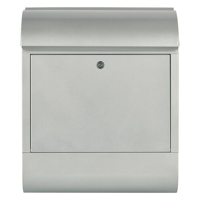 Burg-Wächter Briefkasten-Set Scandic (L x B x H: 125 x 380 x 460 mm, Verzinktes Stahlblech, Silber)