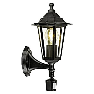 Eglo Laterna 4 Vanjska zidna svjetiljka (60 W, Crne boje, Prozirno, IP44, Senzor pokreta)